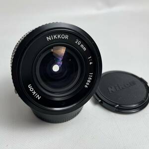 Nikon ニコン Ai NIKKOR 20mm 1:4 マニュアルフォーカス 一眼レフカメラ用 レンズ キャップ 裏蓋付き