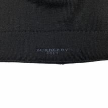 美品 BURBERRY GOLF バーバリーゴルフ ニット帽 キャップ ビーニー ブラック ロゴ ニットキャップ ユニセックス 帽子 日本製 服飾小物_画像3