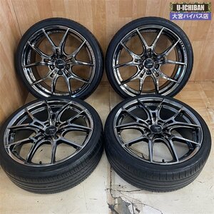 RAYS レイズ グラムライツ57FXZ 19インチ 8J +45 5H 100 & ヨコハマ ブルーアースGT 225/35R19 88W 50プリウス カローラスポーツ等 ★004