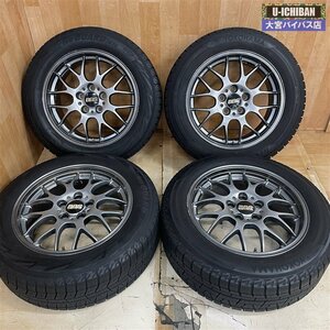 スタッドレスセット 215/60R17 2018/2021年製 ヨコハマ IG50+/IG70 & BBS RGR RG716 17インチ 7.5J +38 5H 114.3 4本セット 004