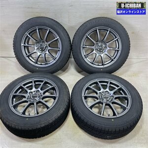 シエンタ 等 シュナイダースタッグ 6-15+45 5H100 ブリヂストン VRX 185/60R15 15インチ スタッドレス 4本セット 009