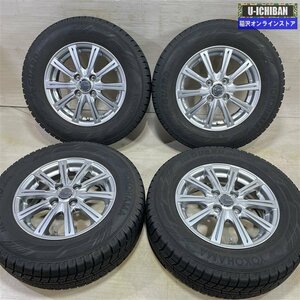 E12ノート DJデミオ 等 MILLOUS 5-14+39 4H100 ヨコハマ アイスガード iG60 185/70R14 14インチ スタッドレス 4本セット 009k