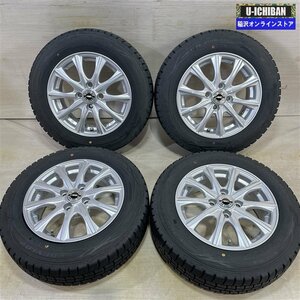 ヤリス アクア ヴィッツ 等 アクセルフォー 5.5-14+42 4H100 ダンロップ WM01 165/70R14 14インチ スタッドレス 4本セット 009