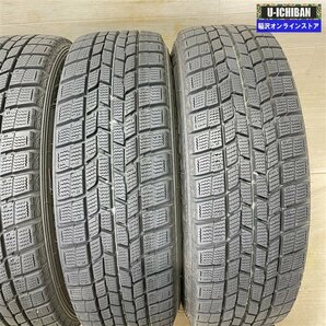 ヤリス アクア スイフト 等 Double V1 5.5-15+42 4H100 グッドイヤー アイスナビ6 175/65R15 15インチ スタッドレス 4本セット 009の画像9