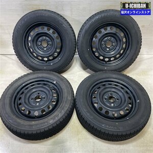 スペード アクア 等 トヨタ 純正スチール 5-15+38 4H100 ブリヂストン VRX2 175/65R15 15インチ スタッドレス 4本セット 009