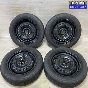 N-ONE N-BOX N-WGN 等 ホンダ 純正スチール 4-14+40 4H100 2020年製 ブリヂストン エコピアEP150 155/65R14 14インチ 4本セット 009