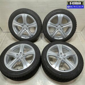 ベンツ W213 Eクラス 純正 8-18+43 5H112 2020年製 ヨコハマ IG60 245/45R18 18インチ スタッドレス 4本セット 009