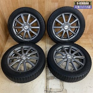 ハスラー キャストアクティバ等 2020年 スタッドレス 165/60R15 77Q ダンロップ WM03 & DOS 15インチ 4.5J +45 4H 100 4本セット 004