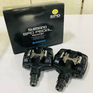 SHIMANO シマノ SPD PEDAL PD-M737 ビンディングペダル 現状品 ジャンク扱い/122-16