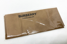 未使用 Burberry バーバリー セリート メガネ拭き 1枚 茶 ブラウン_画像1