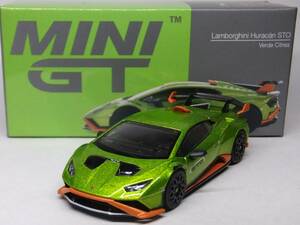 MINI GT★ランボルギーニ ウラカン STO ヴェルデシトレア MGT00547-L Lamborghini Huracan Verde Citrea 1/64 TSM 特価