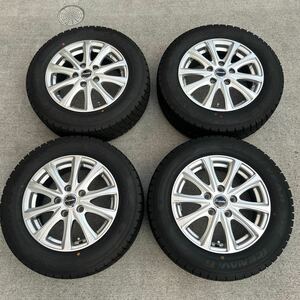 ホットスタッフ　エクシーダEX10 スタッドレス タイヤセット ！バランス済み！バリ溝 195/65R15 ！シーズン到来！