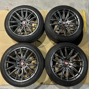 ロクサーニ パラボーラ アルミ 5穴 PCD114.3 19GOOD EAR EAGLE LS EXE 245/45R19 ホイール、タイヤセット　検アルファード エルグランド 