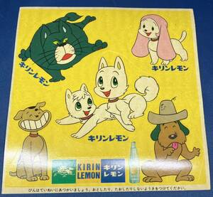 KIRIN one sa kun жираф лимон наклейка Showa Retro 