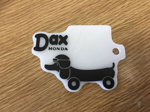 ダックス　DAX 自賠責　プレート　４mini 車高短　自賠責ステッカー　ハンドメイド　くるくるハンドル　太足