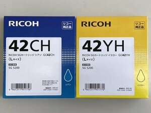 RICOH GC42CH GC42YH SG5200 original ink installation time limit 2026 year 1 month new goods unused 