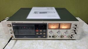 完動・美品　TEAC C-3 ティアック カセットデッキ 取扱説明書付 (ハンドルなし)