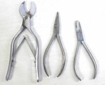 歯科技工士 歯科工具　歯鏡 ピンセット プライヤー セメントヘラ エキスカ等 大量セット_画像3