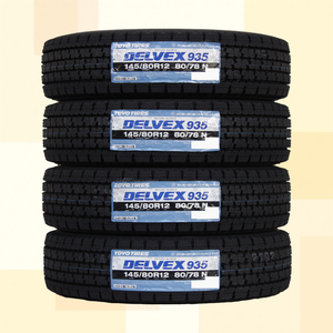 145/80R12 80/78N スタッドレスタイヤ TOYO トーヨー DELVEX 935 23年製 正規品 145R12 6PR 相当 送料無料 4本税込 \16,600より 3