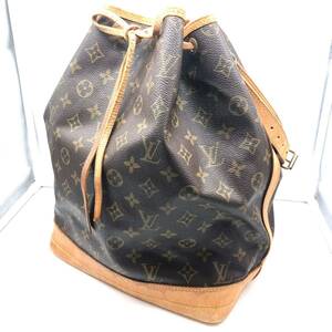 1円～/LOUIS VUITTON/ルイヴィトン/ノエ/モノグラム/AR0962/巾着/ショルダーバッグ/肩掛けバッグ/ブラウン/革紐/レディース/中古品/現状品