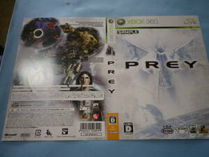 ゲームソフトそのものではありません　スパイク　XBOX360　PREY　　ダミージャケット　　送料は別途です。