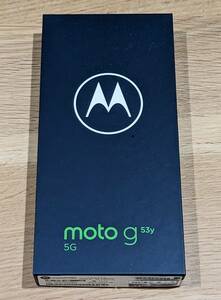 新品未使用 1円～ moto g53y 5g (A301MO) アークティックシルバー Y!mobile SIMフリー