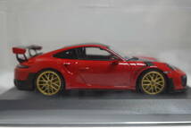 ☆レア500台限定未開封☆PMA 1/43 ポルシェPorsche 911(991.2) GT2RS Weissach Paket 2018　Red ☆231116_画像6