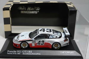 ☆1円始レア☆PMA 1/43 ポルシェPorsche 911 GT3RS #43 Daytona 24 2001 ☆231222