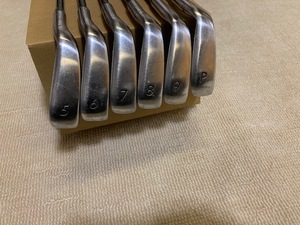 中古 アイアンセット　PRGR プロギア スピードアイアン　中空 FORGED　5-PW　6本　純正カーボンM43