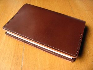 (b41) cow cow leather library book@ for book cover choko rate brown group W245mm hand ..