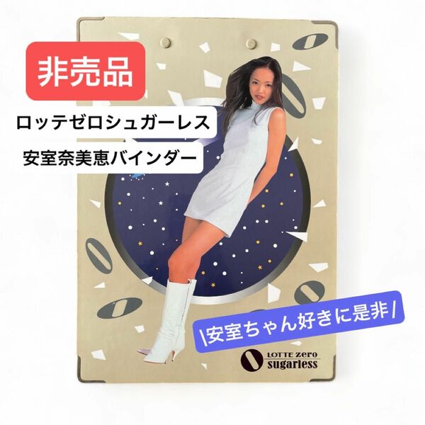 【非売品】安室奈美恵さん　LOTTE ロッテゼロシュガーレスA4サイズのバインダー