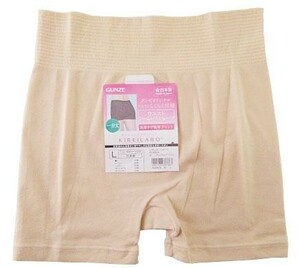 SI4803-4* new goods GUNZE Gunze waist si-m less shorts 1 minute height made in Japan LL size beige postage 350 jpy 