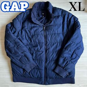 GAP ギャップ オールドギャップ ダウンジャケット ネイビー　XL 古着 旧タグ GAP メンズ　ブルゾン アウター