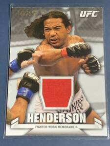 188枚限定 ベンソン・ヘンダーソン 格闘着カード TOPPS UFC KNOCKOUT 2013