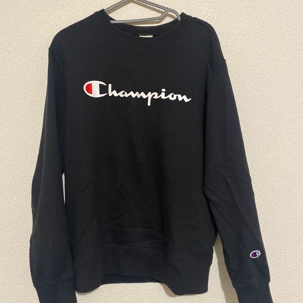 チャンピオン Champion 黒　スウェット　L