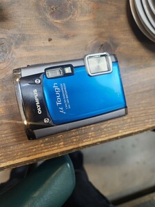 使用可能 OLYMPUS 防水デジタルカメラ μ TOUGH 6020 ブルー 青 中古 本体、電池、SDカード コンパクトデジタルカメラ