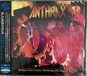 新品【国内2CD】ANTHRAX Wallace Civic Center, Fitchburg, MA, August 8th 1993 アンスラックス IACD10020