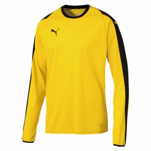 ２月末まで限定　新品　ＰＵＭＡ（プーマ）　サッカー　フットボール　ジュニア　長袖　ロングスリーブ　ゲームシャツ　黄×黒　１６０