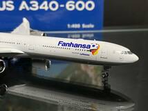 フェニックス 1/400 ルフトハンザ A340-600 D-AIHQ ファンハンザ Phoenix Lufthansa エアバス_画像7