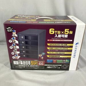 新品 未使用品 裸族の集合住宅 USB3.0 & eSATA SATA6G 5BAY CRSJ535EU3S6G　CENTURY センチュリー【88-6】