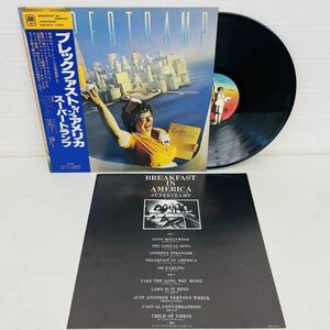 BREAKFAST IN AMERICA ブレックファスト・イン・アメリカ SUPERTRAMP スーパートランプ AMP-6034 STEREO レコード アルファレコード 帯 AT