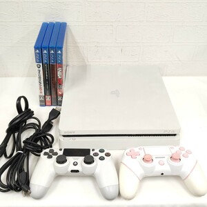 ★動作確認済★ ⑤ SONY PS4 本体 PlayStation4 CUH-2200A グレイシャー ホワイト ソニー プレステ4 コントローラー ソフト ゲーム機 SC