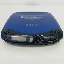 SONY ソニー D-235 Compact Disc Compact Player ポータブル CD プレーヤー Discman ESP ディスクマン ESP ブルー 青 ケース付き AT_画像3