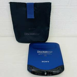 SONY ソニー D-235 Compact Disc Compact Player ポータブル CD プレーヤー Discman ESP ディスクマン ESP ブルー 青 ケース付き AT