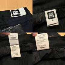 SWG Swagger クラストパンツ Black ブラック サイズ30 希少 Crust Pant's スワッガー MADE IN JAPAN カスタム 日本製 custom SWGPTS-456_画像8