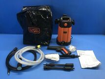 【 BLACK+DECKER 】高圧洗浄機 2014年製【 PW1200 】掃除用品 カーメンテ 高圧スチーム 120_画像1