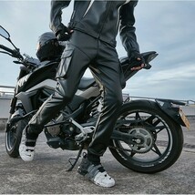 新作　レザーパンツ メンズ　革パン バイクパンツ　革パンツ ロングパンツ モーターパンツ ライダースパンツ 防風 防寒 防水30-37 選択/1点_画像2