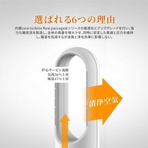 扇風機 羽なし DCモーター おしゃれ 温冷風扇 扇風機型 46インチ 冷風扇風機 8段階風量調節 一台4役 セラミックヒーター 首振 リモコン付き_画像6