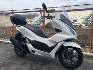 ☆　HONDA　PCX125　JK05　6486km　低走行　HONDA　純正ロングスクリーン　リアBOX付き　実動　神戸　☆