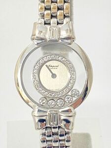  прекрасный товар Chopard Chopard happy бриллиант лента 5P diamond 20/5334 WG× бриллиант Швейцария производства серебряный циферблат 